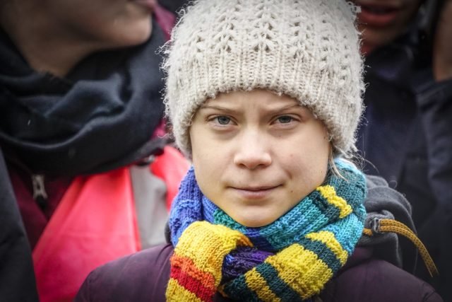 Aktivistka Greta Thunberg v Bruselu | foto: Fotobanka Profimedia
