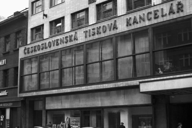  Budova ČTK v Opletalově ulici v Praze,  listopad 1948 | foto: ČTK