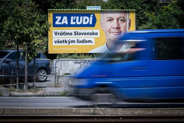 Předvolební kampaň slovenské strany Za ľudí Andreje Kisky | foto: Fotobanka Profimedia