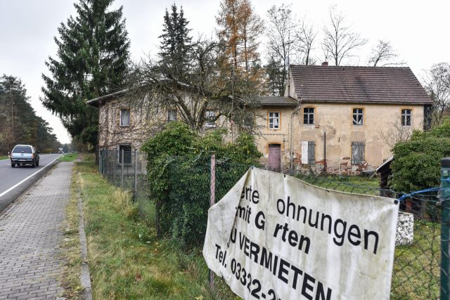 Prázdný dům v německé obci Alwine v Braniborsku | foto: Fotobanka Profimedia
