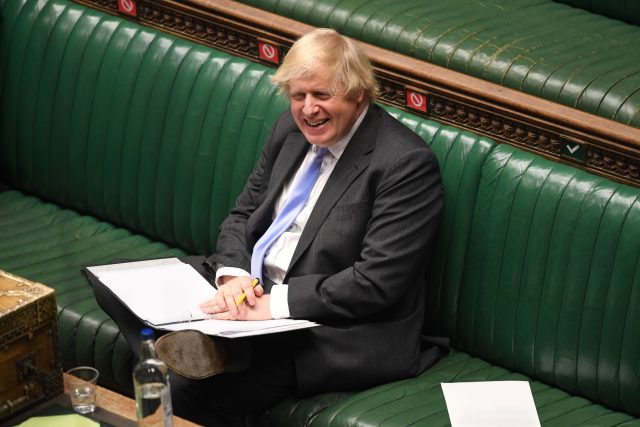 Britský premiér Boris Johnson. | foto: Jessica Taylor,  Fotobanka Profimedia/AFP Photo