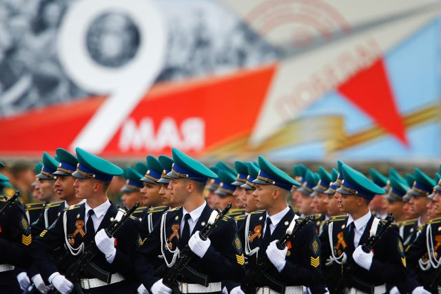 Vojenská přehlídka 9. května 2019 na Rudém náměstí v Moskvě | foto: Fotobanka Profimedia