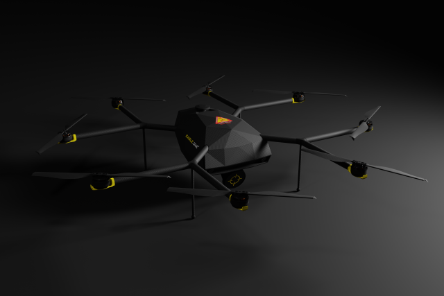 Nový dron,  který vyvinuli výzkumníci z ČVUT | foto: FEL ČVUT