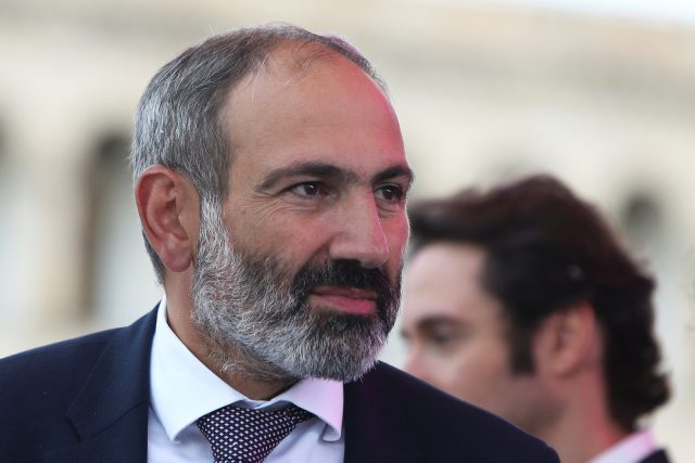 Premiér Arménie Nikol Pašinjan | foto: Vahram Baghdasaryan/Photolure,  Reuters