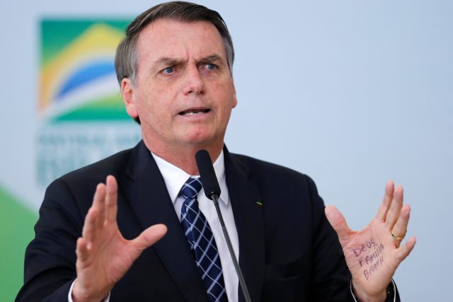Brazilský prezident Jair Bolsonaro  | foto: Adriano Machado,  Reuters