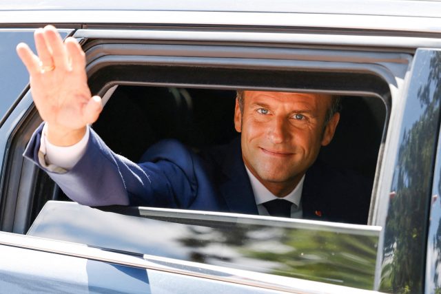 Francouzský prezident Emmanuel Macron | foto:  Ludovic Marin,  Reuters