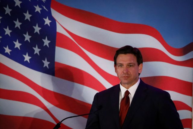 Guvernér Floridy a kandidát na amerického prezidenta Ron DeSantis | foto: Marco Bello,  Reuters