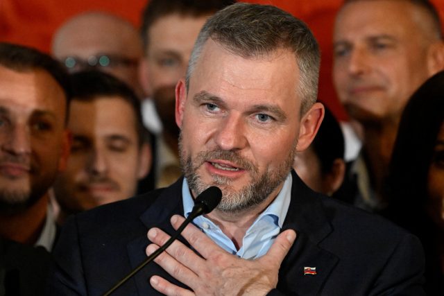 Vítěz slovenských prezidentských voleb Peter Pellegrini | foto: Radovan Stoklasa,  Reuters