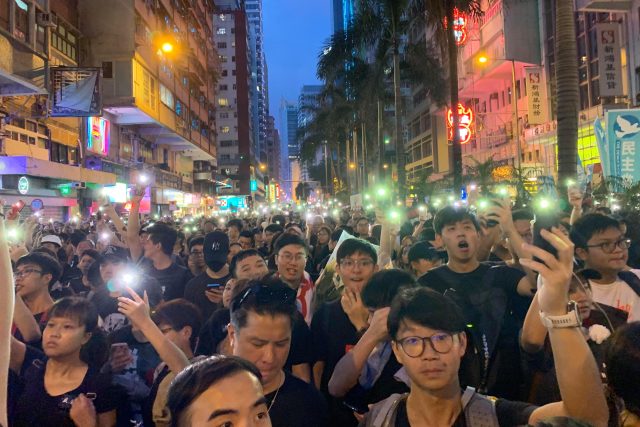 Protesty v Hongkongu v roce 2019 | foto: Justin Tong Han-kwan