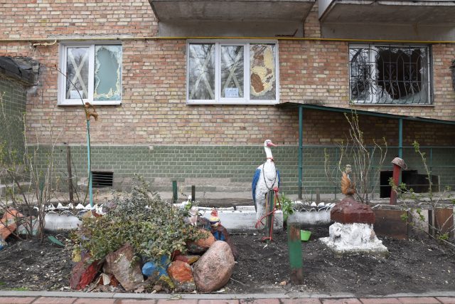 Města Buča,  Hostomel nebo Irpin na severozápadně od Kyjeva se stala symbolem ruské agrese na Ukrajinu | foto: Jakub Marek,  Český rozhlas