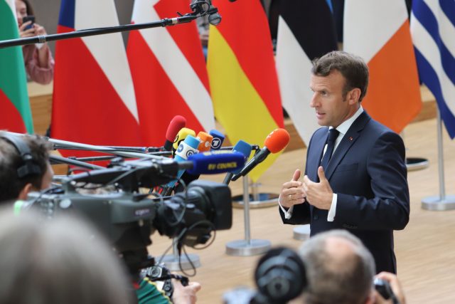 Francouzský prezident Emmanuel Macron | foto: Viktor Daněk,  Český rozhlas,  Český rozhlas