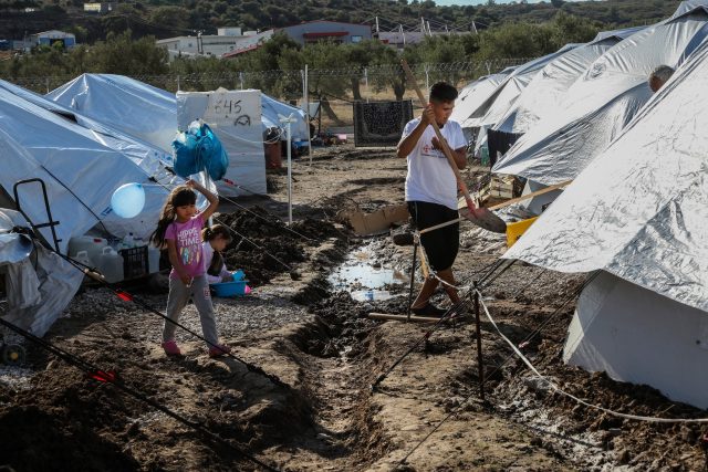 Uprchlický tábor v Řecku | foto: Profimedia