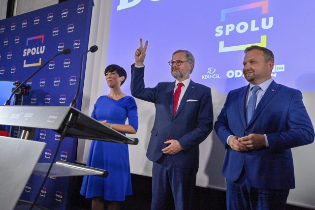 Koalice Spolu vyhrála sněmovní volby | foto: Šimánek Vít,  ČTK