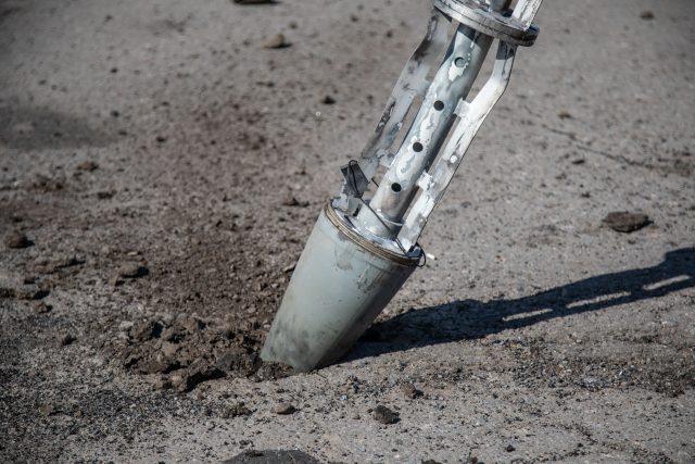 Prázdný zásobník kazetové munice | foto: Profimedia