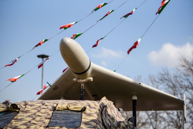 Íránský dron Šáhed-136 | foto: Profimedia