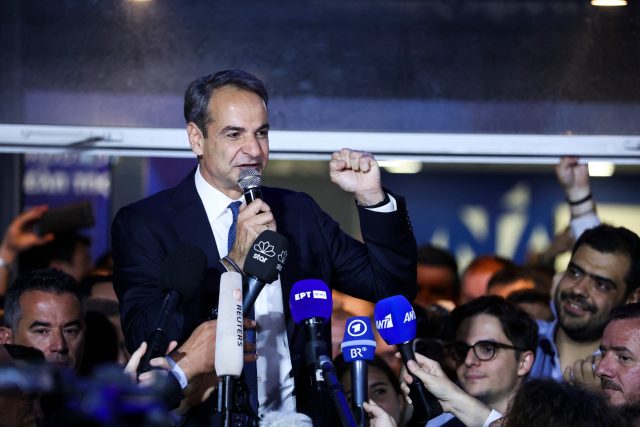 Řecký premiér a předseda strany Nová demokracie Kyriakos Mitsotakis | foto: Profimedia