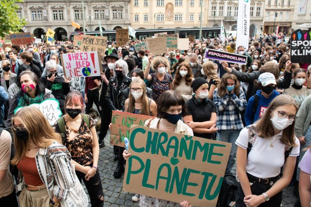 Stávka za klima | foto: René Volfík,  iROZHLAS.cz