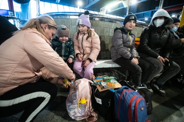 Uprchlíci na Hlavním nádraží v Praze | foto: René Volfík,  iROZHLAS.cz