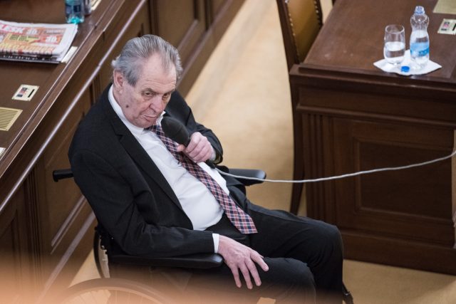 Prezident Miloš Zeman v Poslanecké sněmovně ČR. | foto: René Volfík,  iROZHLAS.cz