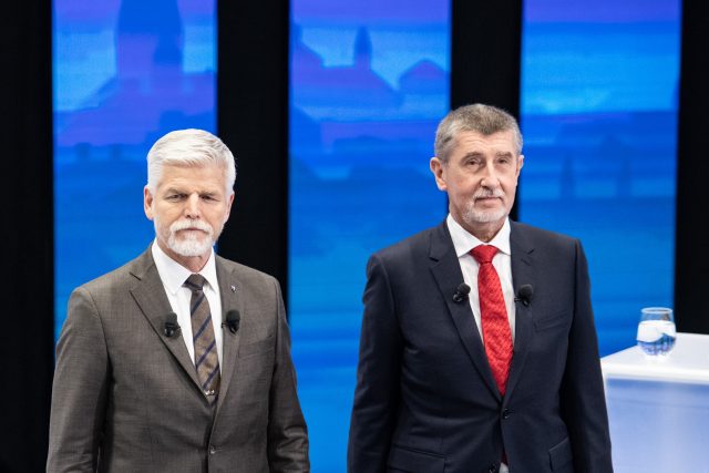 Finalisté druhého kola prezidentských voleb Petr Pavel a Andrej Babiš  | foto: René Volfík,  iROZHLAS.cz