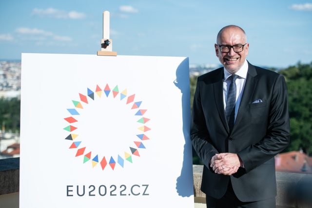Logo českého evropského předsednictví EU 2022 | foto: René Volfík,  iROZHLAS.cz