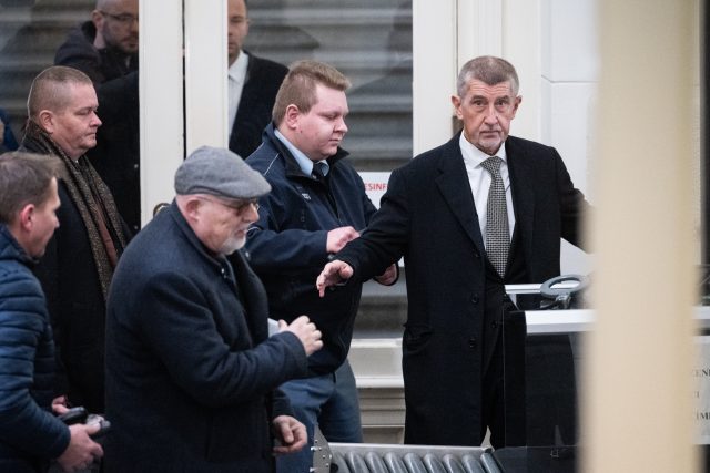 Andrej Babiš u soudu 14.2.2024 | foto: René Volfík,  iRozhlas