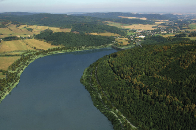 Vizualizace vodního díla Nové Heřminovy | foto: Povodí Odry