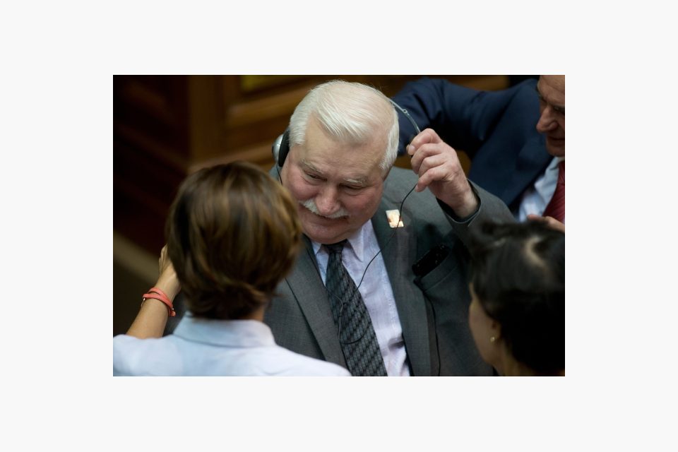 Bývalý polský prezident Lech Wałesa vzkázal z Venezuely,  že se nařčení z údajné spolupráce s komunistickou policií bude bránit soudně | foto: ČTK