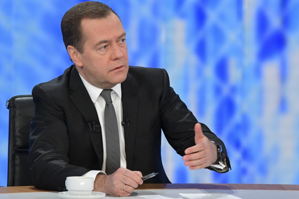 Ruský premiér Dmitrij Medveděv | foto:  Alexander Astafyev,  ČTK/AP