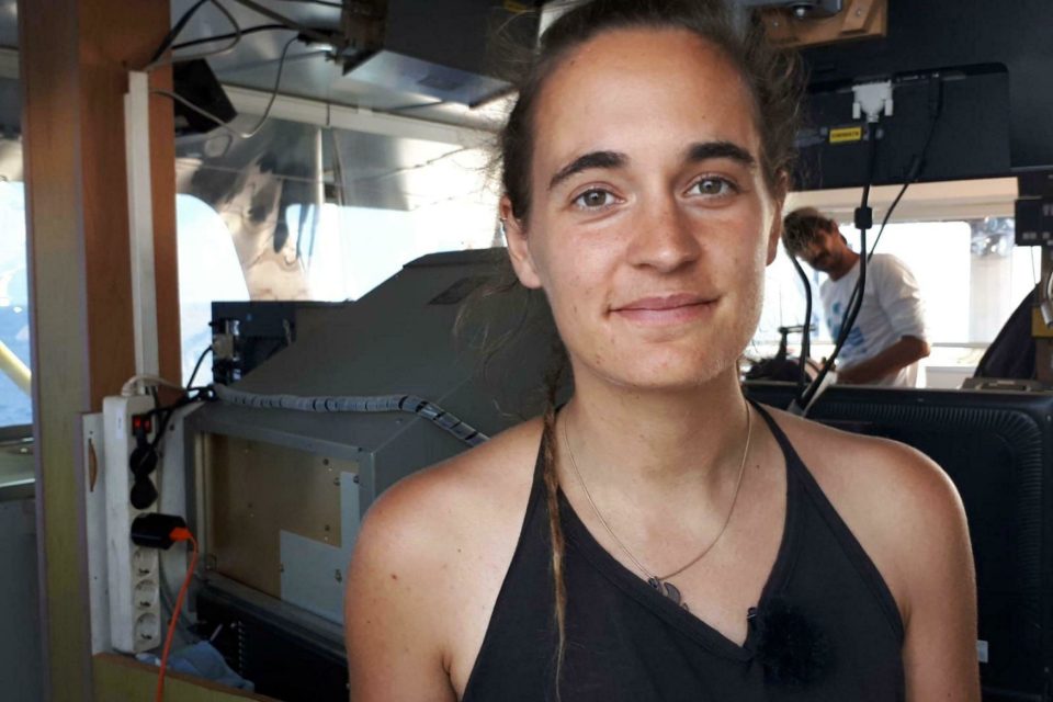 Jednatřicetiletá kapitánka lodi Sea-Watch 3,  která bez oprávnění vplula se svou lodí s běženci na palubě do přístavu na italském ostrově Lampedusa,   | foto: Matteo Guidelli,  ČTK/AP