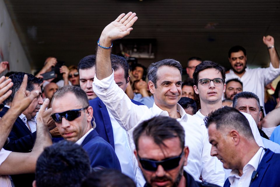 Stranický předseda konzervativní opoziční strany Nová demokracie Kyriakos Mitsotakis. | foto: Reuters