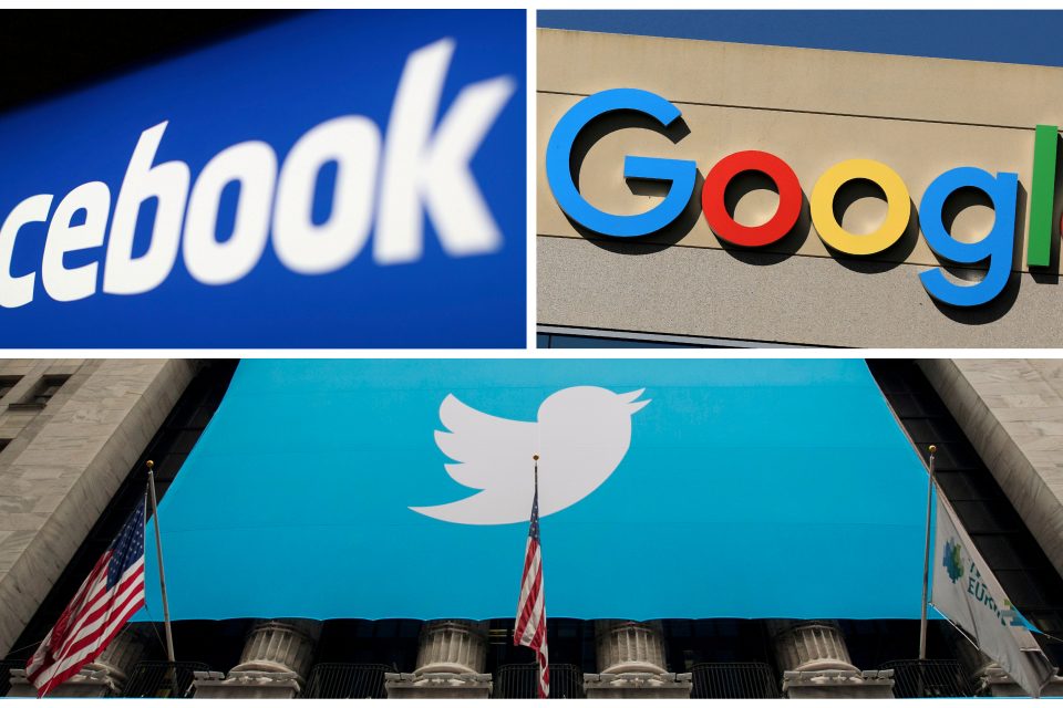 Internetoví giganti Facebook,  Twitter a Google | foto: Reuters