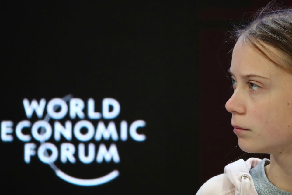 Greta Thunbergová na Světovém ekonomickém fóru | foto: Reuters