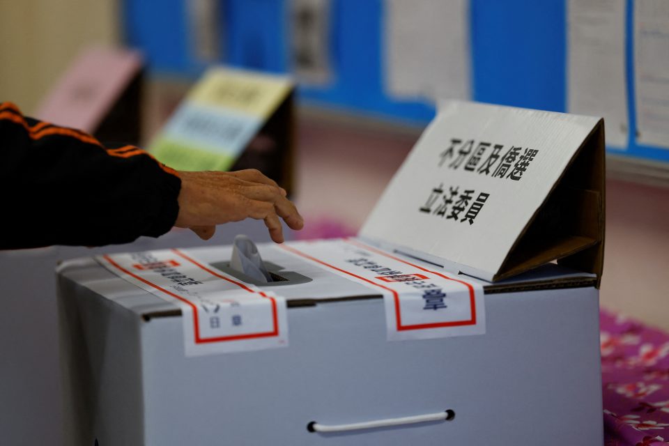 Tchajwanci volí nový parlament a prezidenta | foto: Ann Wang,  Reuters
