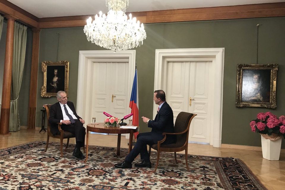 Prezident Miloš Zeman v pořadu Týden s prezidentem | foto: Pražský hrad