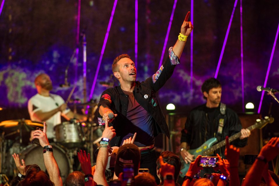 Coldplay na koncertě v Londýně v říjnu 2021 | foto: Profimedia