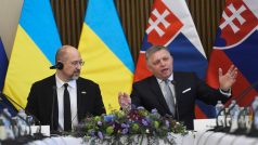 Společné zasedání vlád Ukrajiny a Slovenska v Michalovcích, premiéři Denys Šmyhal a Robert Fico