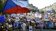 Demonstrace proti vládě v demisi Andreje Babiše