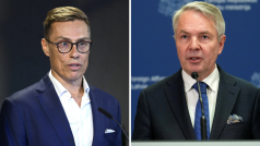 Finští prezidenští kandidáti Alexander Stubb (vlevo) a Pekka Haavisto (vpravo)