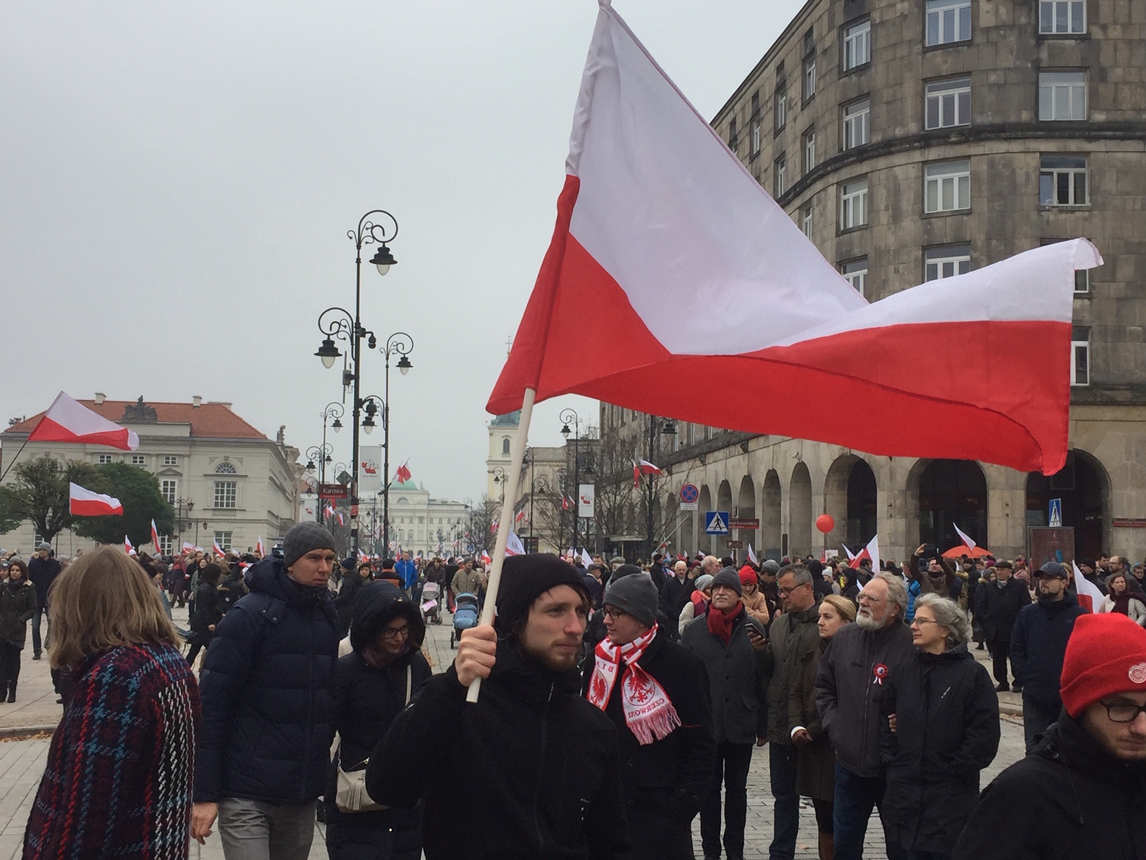 Lidé ve Varšavě připravují na pochod nezávislosti